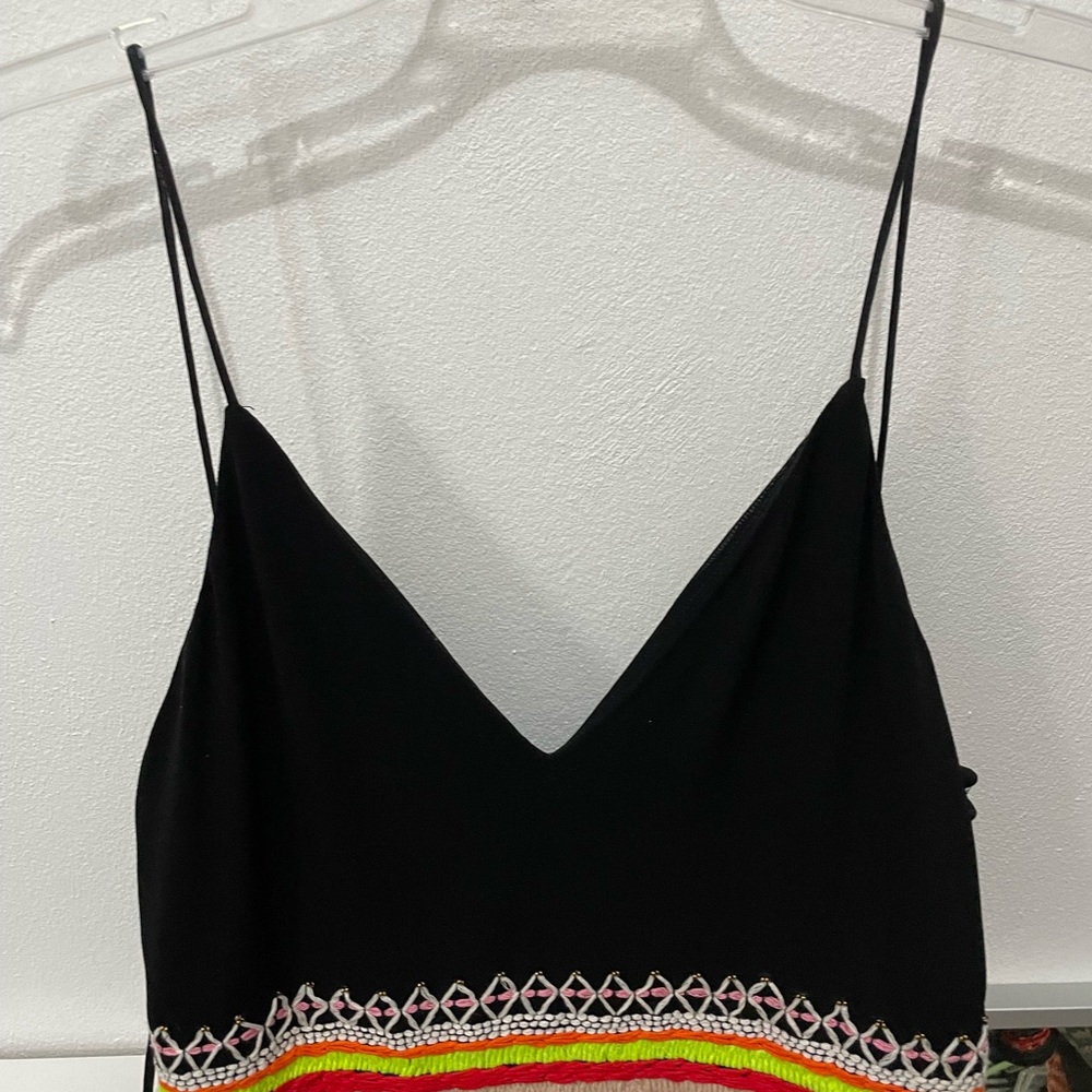 Loralee Embroidered Open-Back Fitted Dress - Picture 3 of 7
